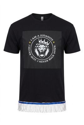 I Am' a Judahite I Never Quit I Never Back Down Black Tee