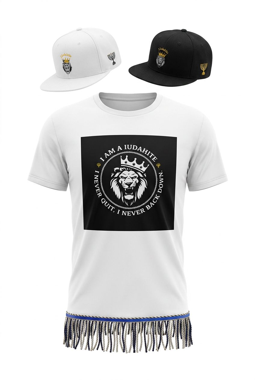 I Am' a Judahite I Never Quit I Never Back Down White Tee