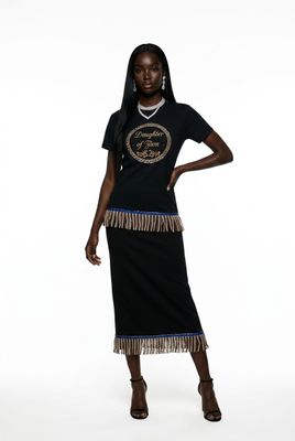 Daughter of Zion/I Am Israel Brown/Gold Fringes