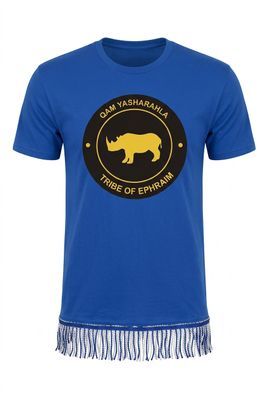 The Tribe Of Ephraim Royal Blue/ w White Fringes