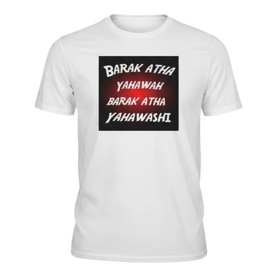 Barak Atha Yahawah Barak Atha Yahawashi White Tee Black Fringes
