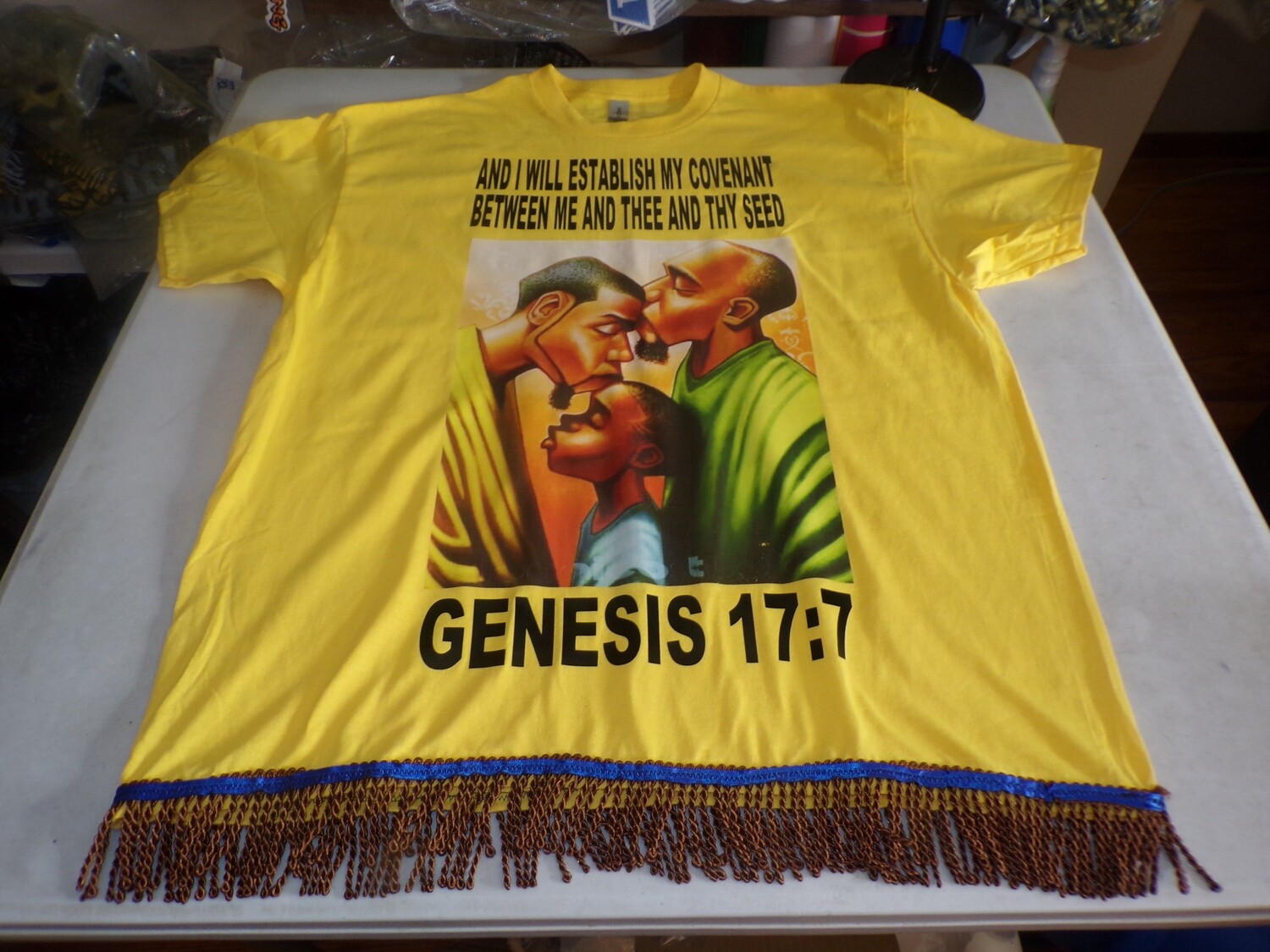 And I Will Establish My Convent Between Me And Thee And Thy Seed Genesis 17:7 Brown Fringes