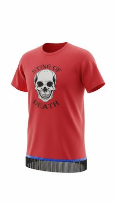 Sting Of Death Red Shirt w/Black Fringes