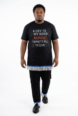 A Cry to My Hood Repent I Want Yall to Live White Fringes