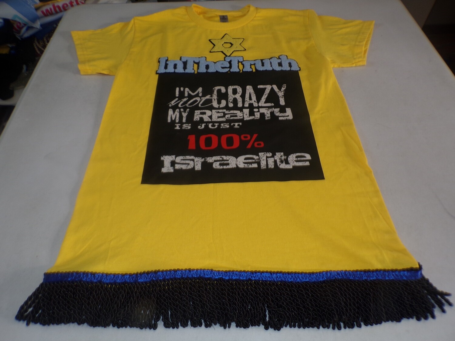 Inthetruth I'm Not Crazy My Realty Is Just 100% Israelite Black Fringes