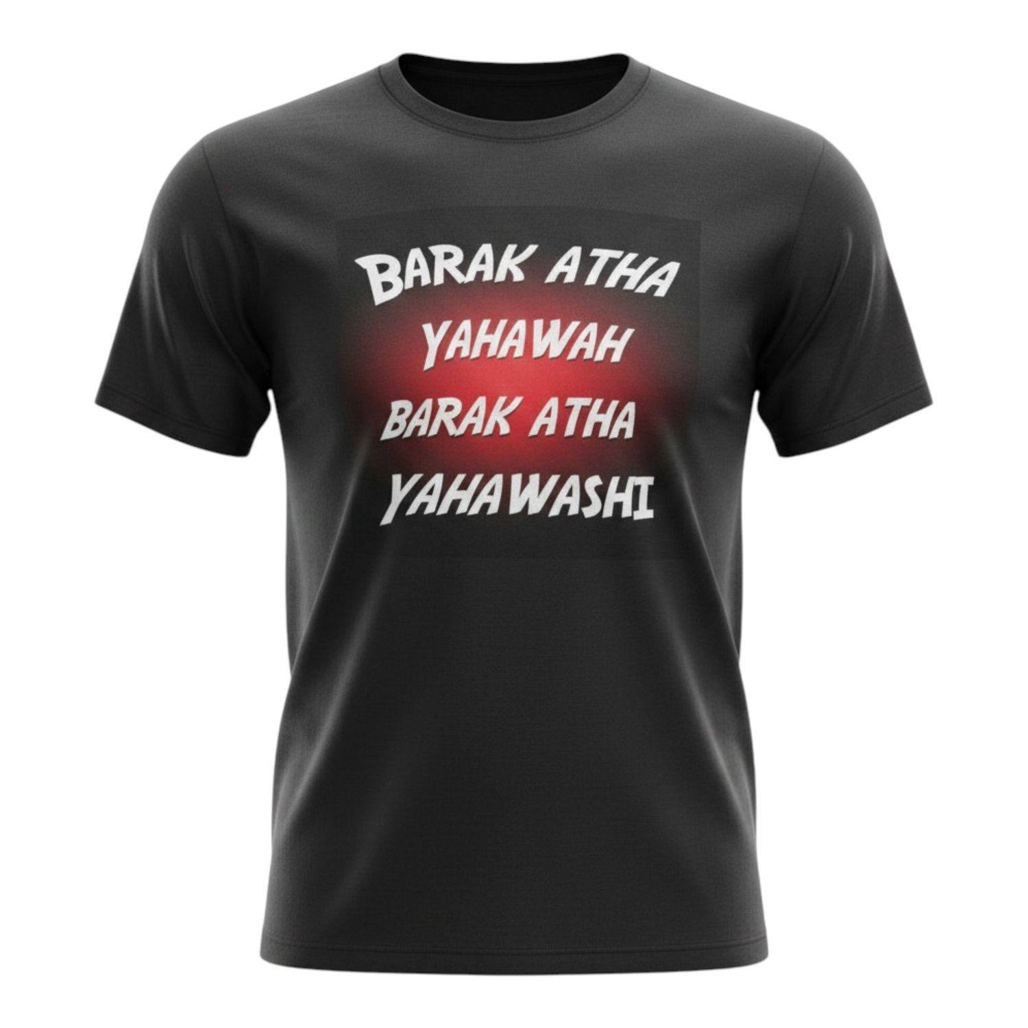 Barak Atha Yahawah Barak Atha Yahawashi Black Tee White Fringes