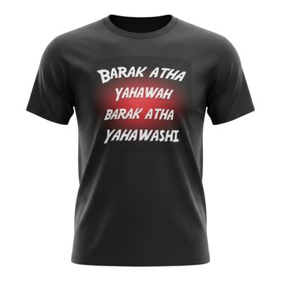 Barak Atha Yahawah Barak Atha Yahawashi Black Tee White Fringes