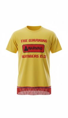 The Warning Numbers 15:38 Yellow Shirt Red Fringes