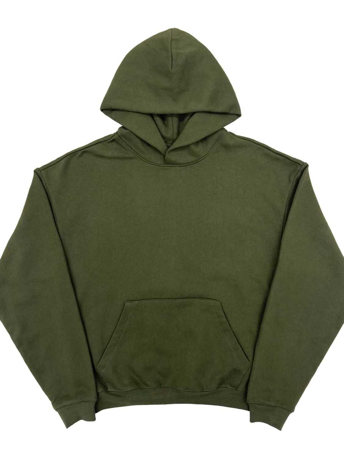 100% Cotton "Olive" Core Hoodie &amp; 100% Olive Cotton Sweat Pants Gold Fringes 