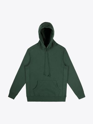 100% Cotton "Dark Green" Athletic Hoodie Gold Fringes 