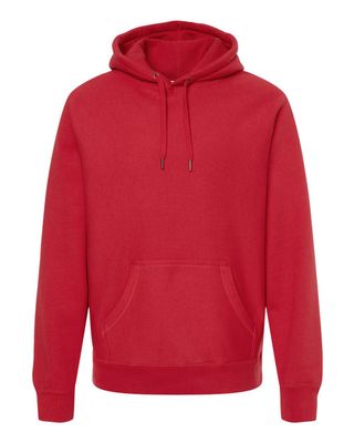 100% Cotton Independent Trading Co. Legend - Premium Heavyweight Cross-Grain Hooded Sweatshirt  Red
