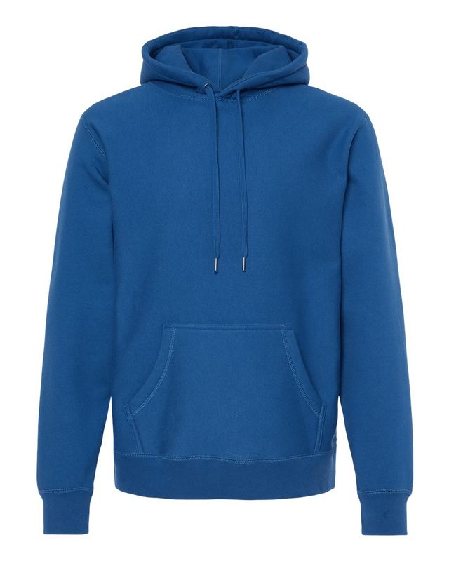 100% Cotton Independent Trading Co. Legend - Premium Heavyweight Cross-Grain Hooded Sweatshirt  Royal Blue 