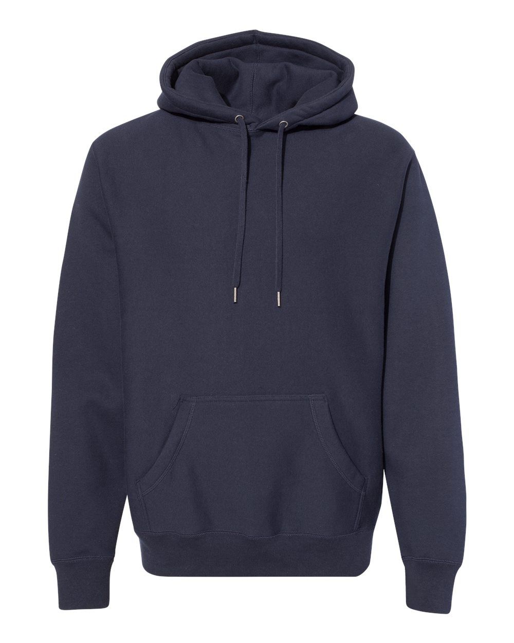 100% Cotton Independent Trading Co. Legend - Premium Heavyweight Cross-Grain Hooded Sweatshirt  Navy Blue 