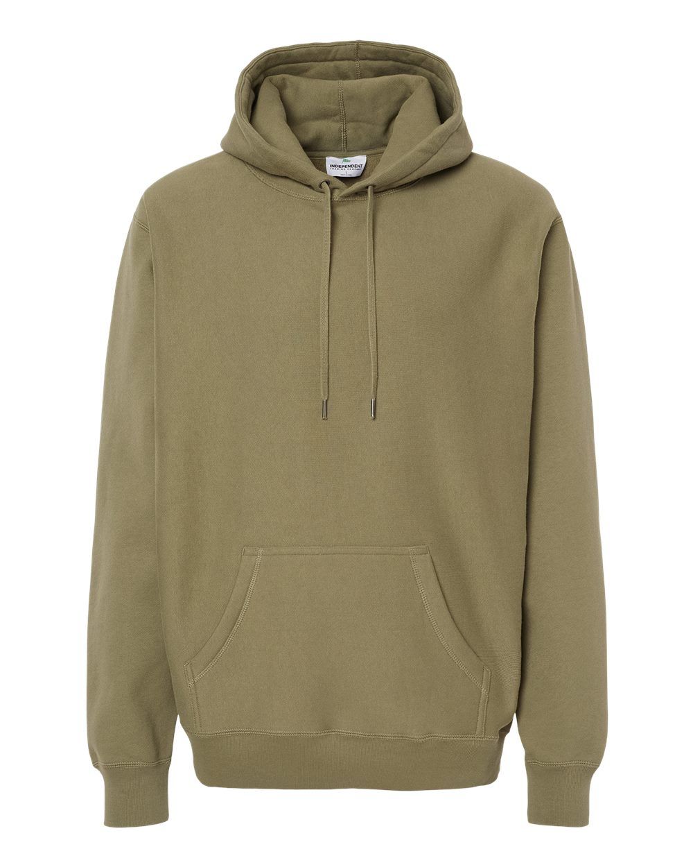 100% Cotton Independent Trading Co. Legend - Premium Heavyweight Cross-Grain Hooded Sweatshirt  Olive 