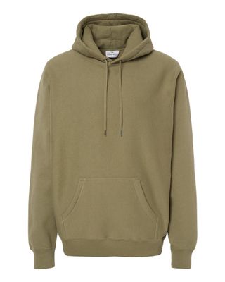 100% Cotton Independent Trading Co. Legend - Premium Heavyweight Cross-Grain Hooded Sweatshirt  Olive 