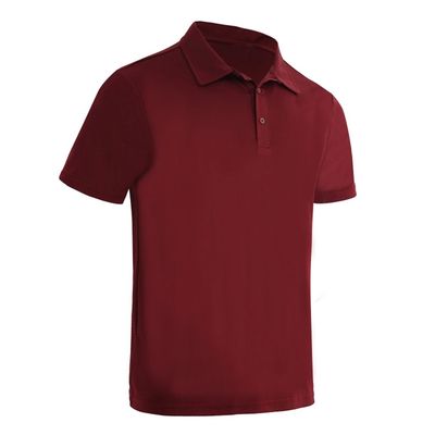 100% Polyester Men's Performance Polo Shirt White Fringes