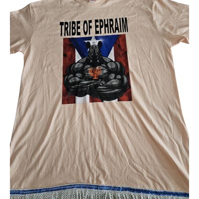100% Cotton Tribe of Ephraim Apricot Shirt White Fringes