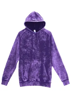 Vintage Raglan Cotton Premium Heavyweight Hooded Sweatshirt Cloud Purple