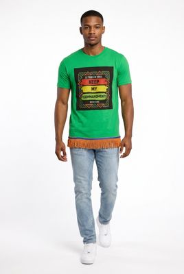 12 Tribes of Israel Keep My Commandments Irish Green Tee John 14:15 Orange Fringes
