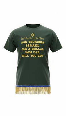 InTheTruth Straight Outta Dem Caves Tropical Blue Tee Brown/Gold Fringes