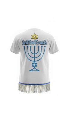 Inthetruth Menorah front 12 back sky blue