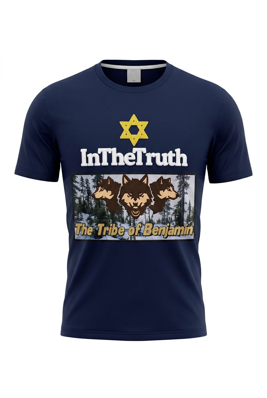 In The Truth Tribe of Benjamin Navy Blue Tee