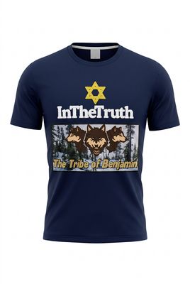 In The Truth Tribe of Benjamin Navy Blue Tee
