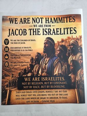 We Are Not Hammites We Are from Jacob the Israelites Genesis 50:24