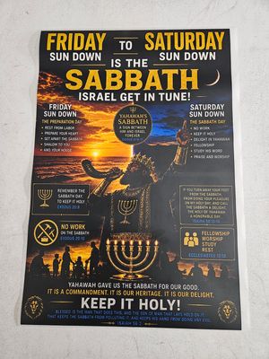 Friday Sundown to Saturday Sundown is the Sabbath Israel Get In tune