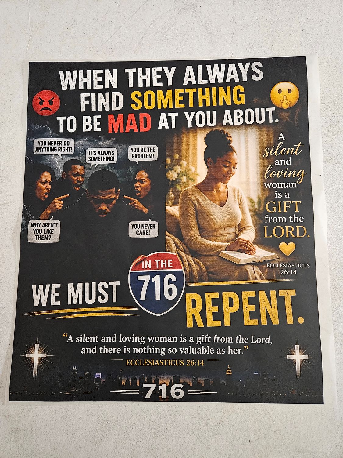When They Always Find Something to Be Mad at You About Ecclesiasticus 26:14​