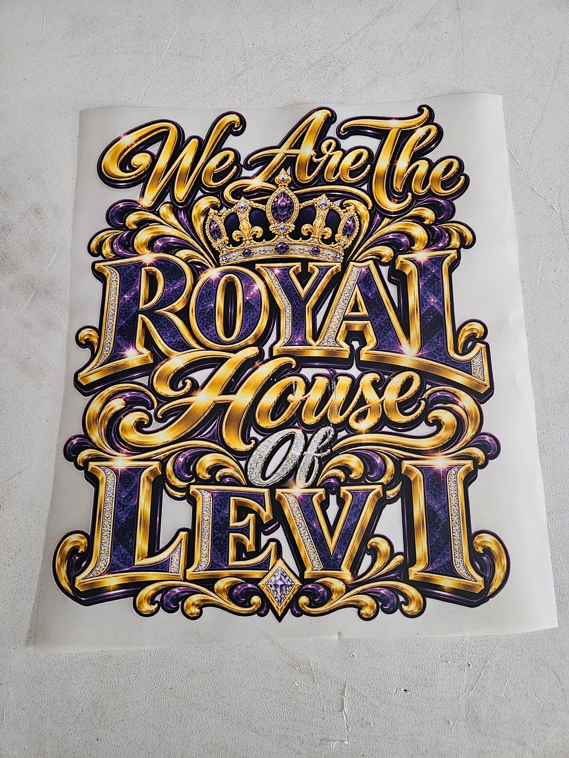 We are the royal house of Levi Iron On Patch 11x14 inch