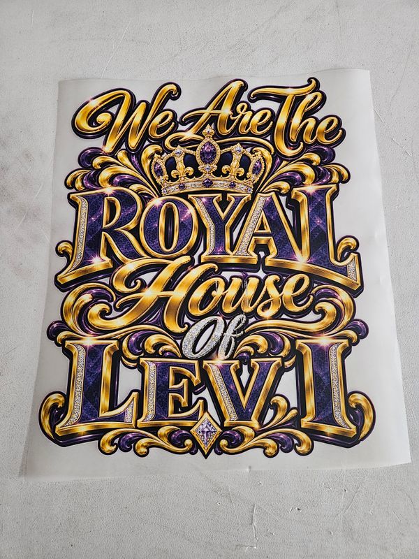 We are the royal house of Levi Iron On Patch 11x14 inch