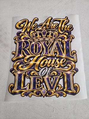 We are the royal house of Levi Iron On Patch 11x14 inch