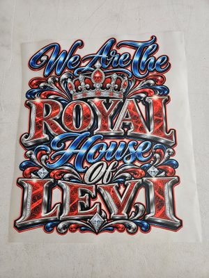 We are the royal house of Levi Iron On Patch 11x14 inch