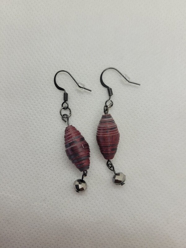 Paper bead Earrings