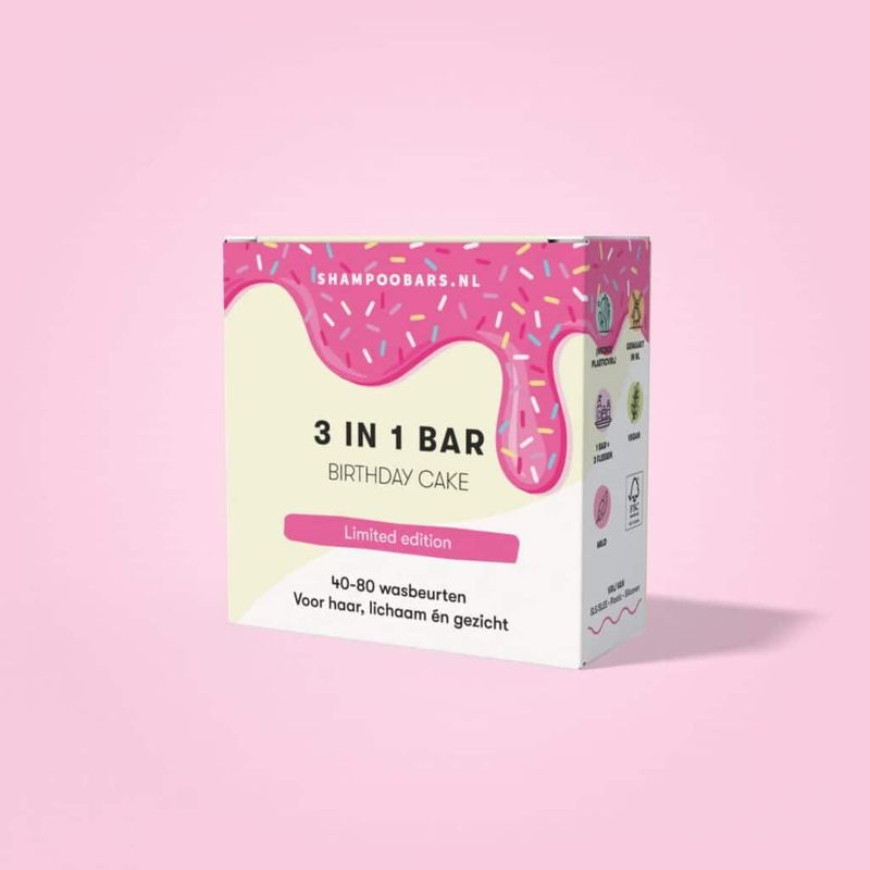 3 in 1 Bar Birthday Cake