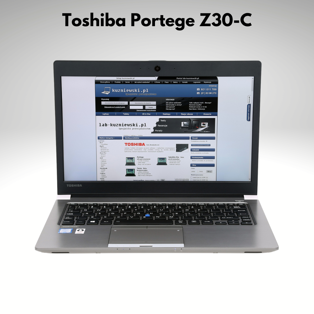 Toshiba Portege Z30-C - core i7-6600U-2.8GHz- Ram 8 ddr3 - 256 SSD - intel 520 hd - screen 13.3 HD