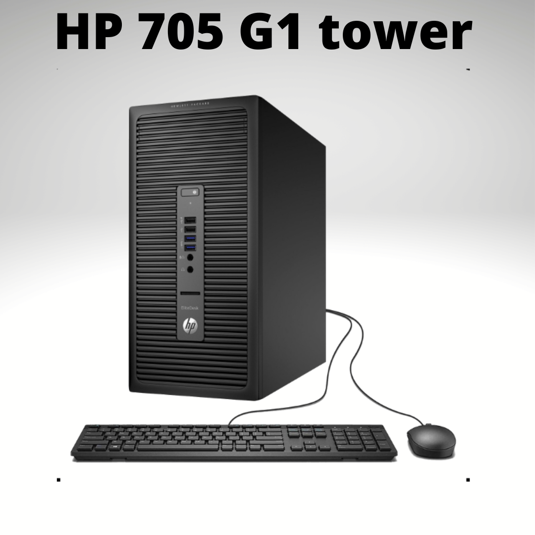 HP 705 G1 tower - Amd A10 Pro - 7800b - 3.5GHz - 8 GB DDR3 - 500 HDD - Amd  Radeon R7- 2GB