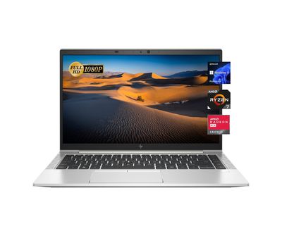 HP EliteBook 845 G8 Ryzen 5 Pro 5650U Ram 16 DDR4 SSD 256 Nvme - Amd Radeon Graphics - 14 inch FHD
