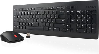 Lenovo wireless keyboard and mouse compo black original used