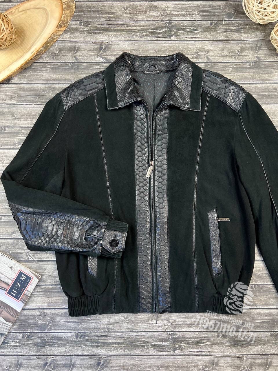 Куртка из кожи питона Стефано Риччи