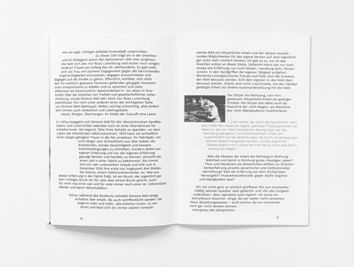 Simone Weil Fanboi Text