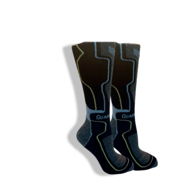 BELOW KNEE SILICONE SOCKS FOR STEEL TOE BOOTS WITH 2 mm THICK SOFT SILICONE OVER TOES IN COTTON LAYERS BELOW KNEE SILICONE SOCKS FOR STEEL TOE BOOTS WITH 2 mm THICK SOFT SILICONE OVER TOES IN COTTON LAYERS