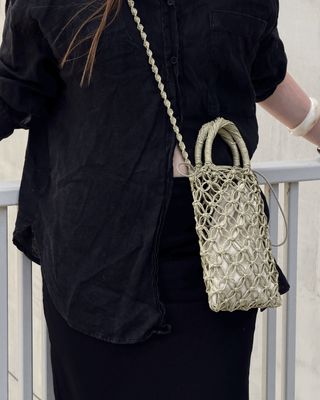 Green Rafia Macramé Makhmur