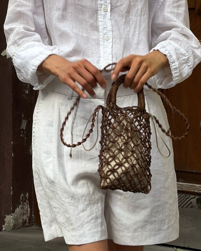 Brown Rafia Macramé Makhmur