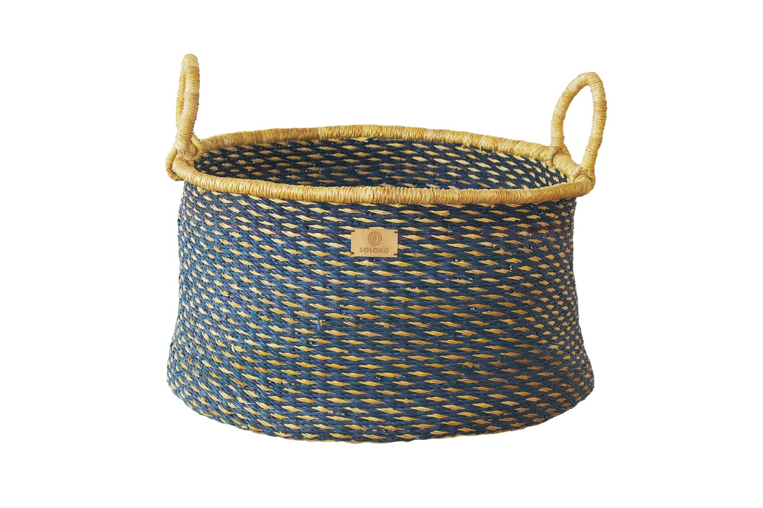 Storage Basket Enyo (dark blue, nature)