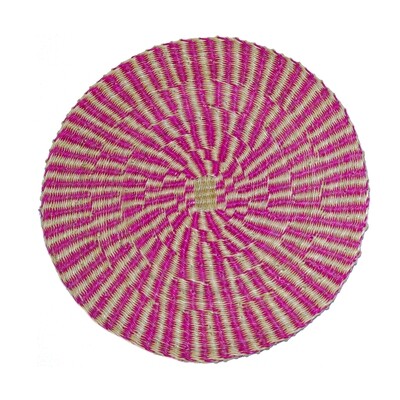 Placemat Klenami (pink, nature), Size / Diameter: M, Quantity / Set: 1 Placemat