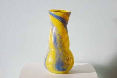 Vase Glory (gelb, blau)