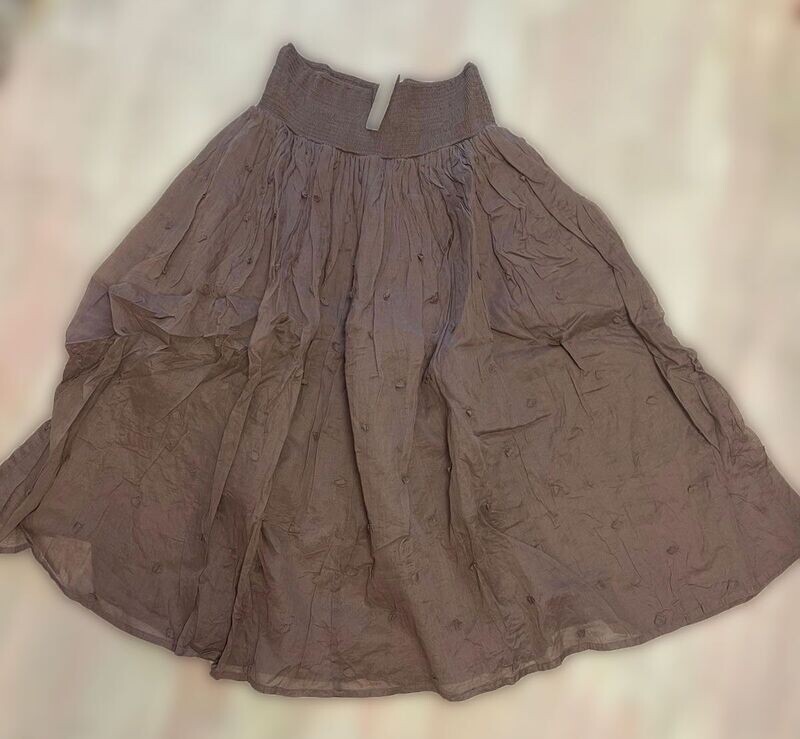 Ewa i Walla Rock AW23 Gizella 22207 Dot Organdie Nutmeg