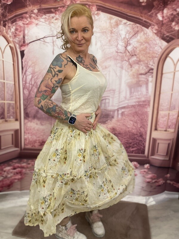 Ewa i Walla Rock Casandra SS24 22223 flower print organdie das Petticoat!!!!